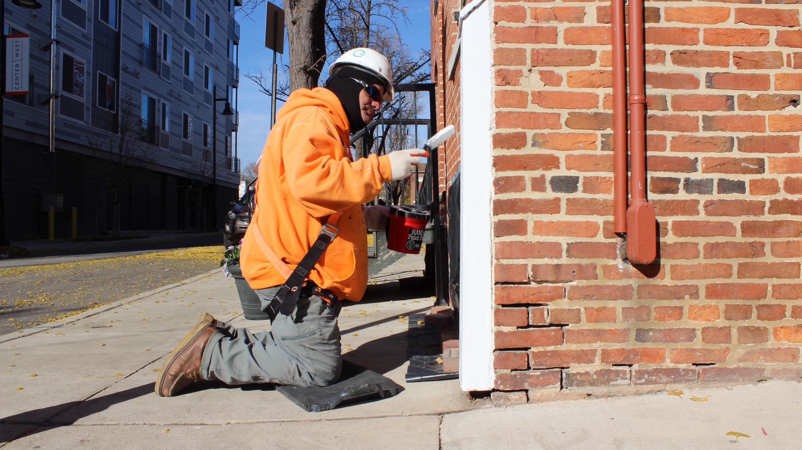Painting gutter cover